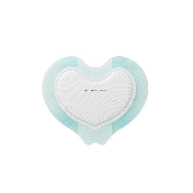 Coloplast Silicone Foam Dressing BiatainÂ® Silicone Fit 6 x 7-3/4 Inch With Border Film Backing Silicone Adhesive Sacral Sterile