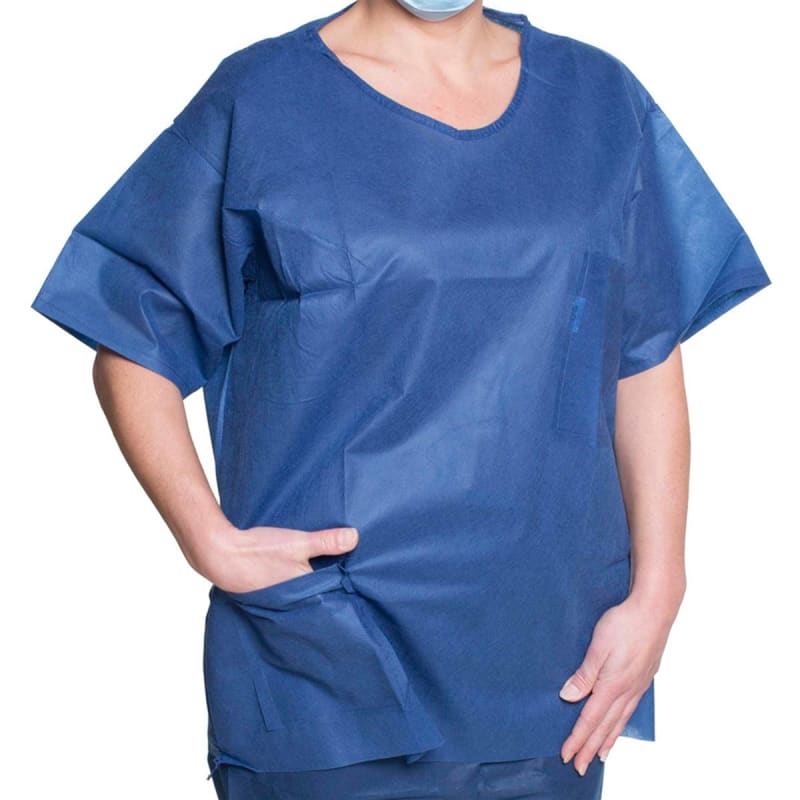 Dukal Scrub Shirt 2X-Large Dark Blue 2 Pockets Short Sleeve Unisex Dukal Scrub Shirt 2X-Large Dark Blue 2 Pockets Short Sleeve Unisex