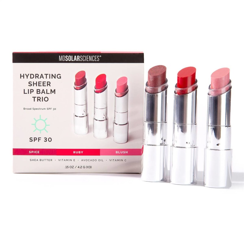 MDSolarSciencesÂ® Hydrating Sheer Lip Balm, Vivids Trio