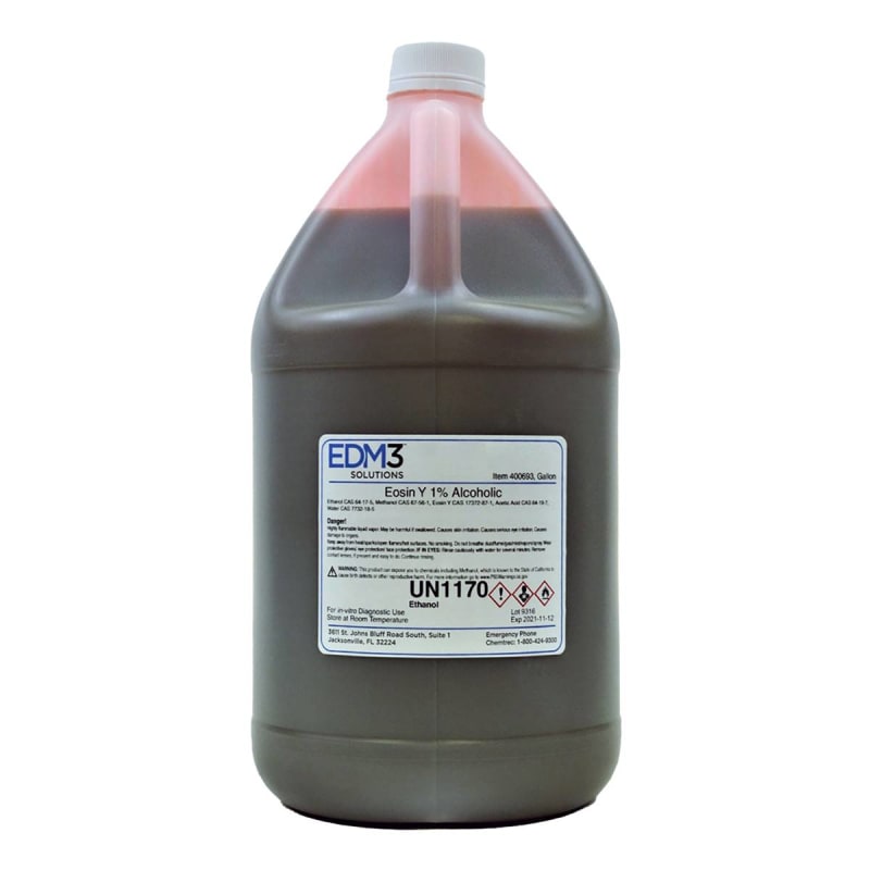 EDM 3 LLC Eosin Y Stain 1% Alcoholic 1 gal. EDM 3 LLC Eosin Y Stain 1% Alcoholic 1 gal.