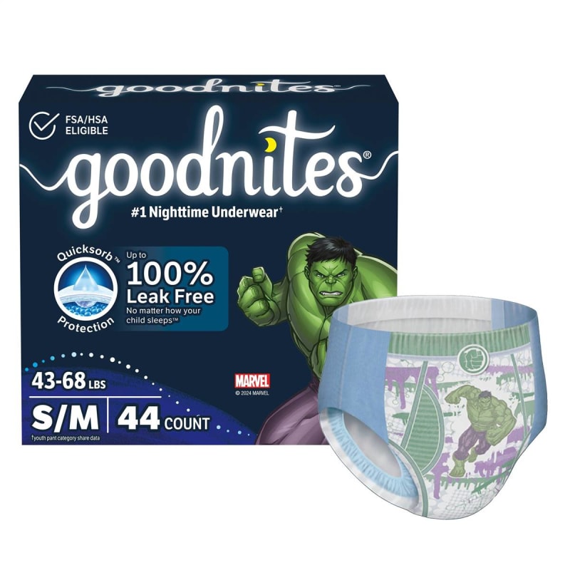 Kimberly Clark GoodNitesÂ® Absorbent Underwear for Boys, Small / Medium