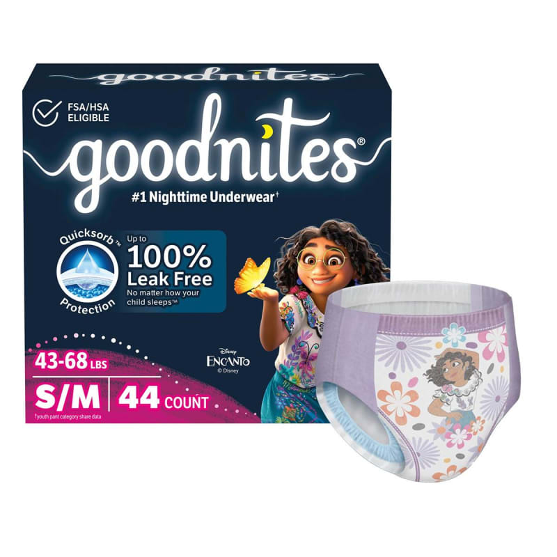 Kimberly Clark GoodNitesÂ® Absorbent Underwear for Girls, Small / Medium