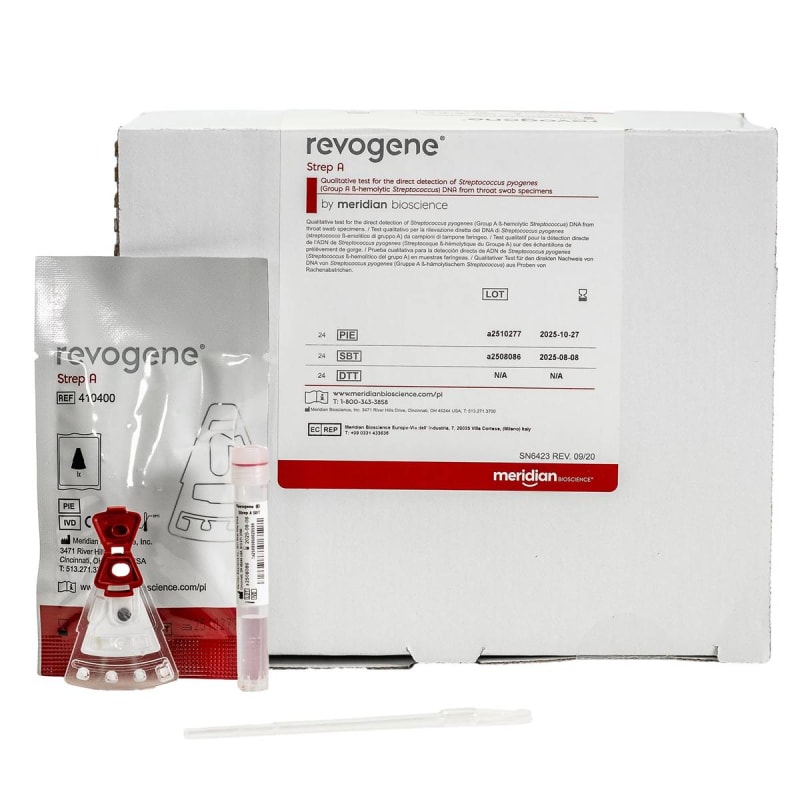Meridian Bioscience Corporation Respiratory Test Kit RevogeneÂ® Strep A Strep A Test 24 Tests CLIA Non-Waived