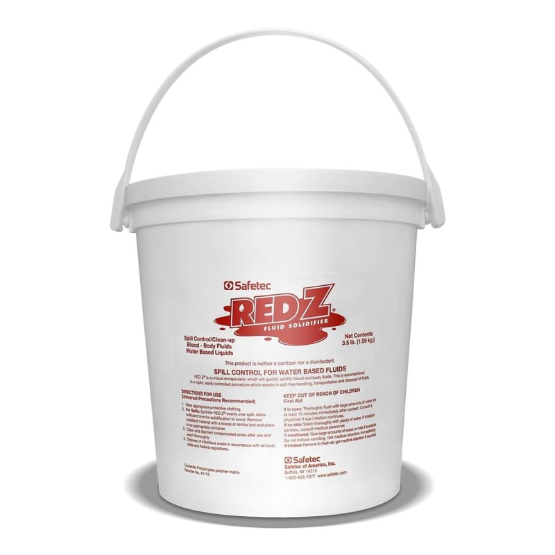 Safetec of America Fluid Solidifier Red ZÂ® 56,000 cc Pail 3-1/2 lbs.