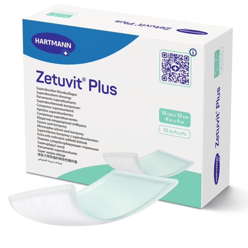 Hartmann ZetuvitÂ® Plus Sterile Superabsorbent Dressing, 4 x 4 Inch