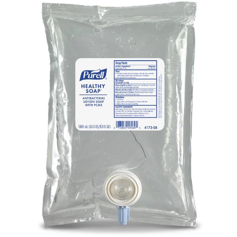 GOJO Purell® Healthy Soap® Antimicrobial Lotion Soap, 1,000 mL Dispenser Refill Bag GOJO Purell® Healthy Soap® Antimicrobial Lotion Soap, 1,000 mL Dispenser Refill Bag