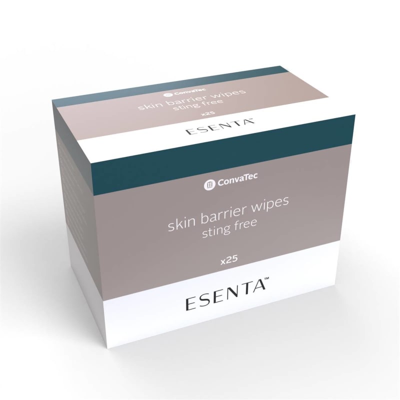 ConvaTec Esentaâ„¢ Sting Free Skin Barrier Wipes, Adhesive Remover, 5 x 7 Inch