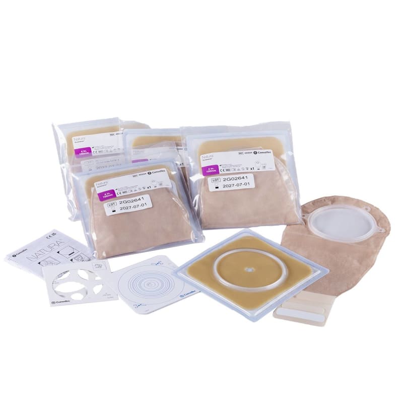 ConvaTec Ostomy Pouch NaturaÂ® One-Piece System Trim To Fit Drainable
