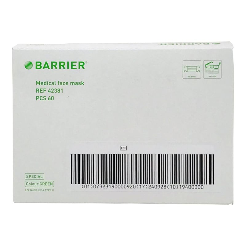 Molnlycke Barrier® Extra Protection Surgical Mask Molnlycke Barrier® Extra Protection Surgical Mask