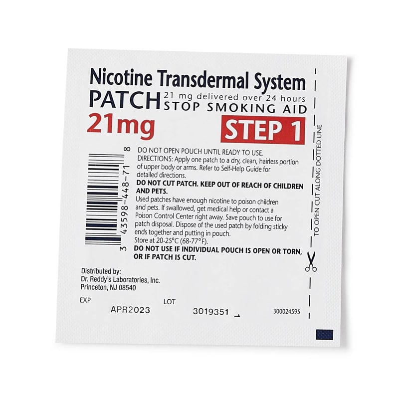 Dr. Reddy's Laboratories HabitrolÂ® Nicotine Transdermal System Patches 21 mg