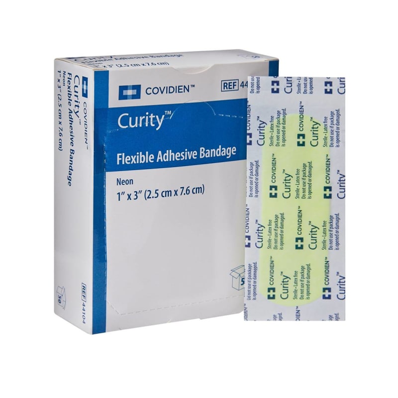 Cardinal Curityâ„¢ Neon Adhesive Strip, 1 x 3 Inch Cardinal Curityâ„¢ Neon Adhesive Strip, 1 x 3 Inch
