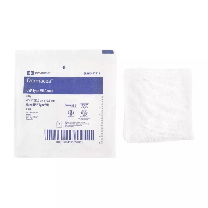 Cardinal Dermaceaâ„¢ Sterile Gauze Sponge, 4 x 4 Inch