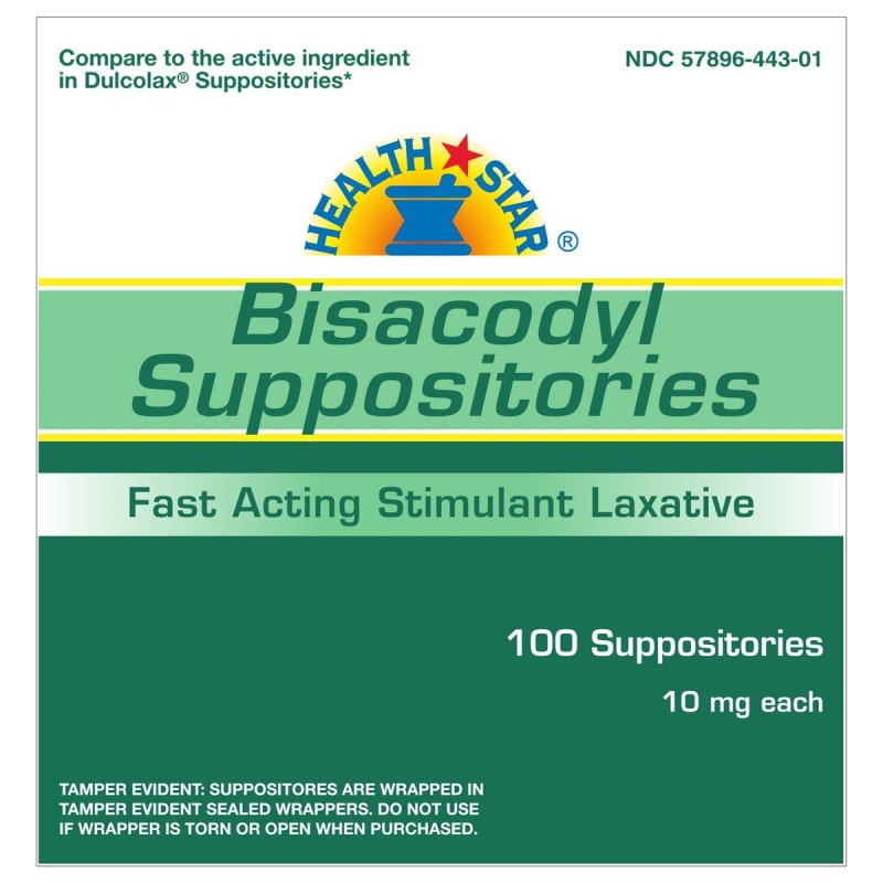 Geri-Care Health*StarÂ® Bisacodyl Laxative Suppository