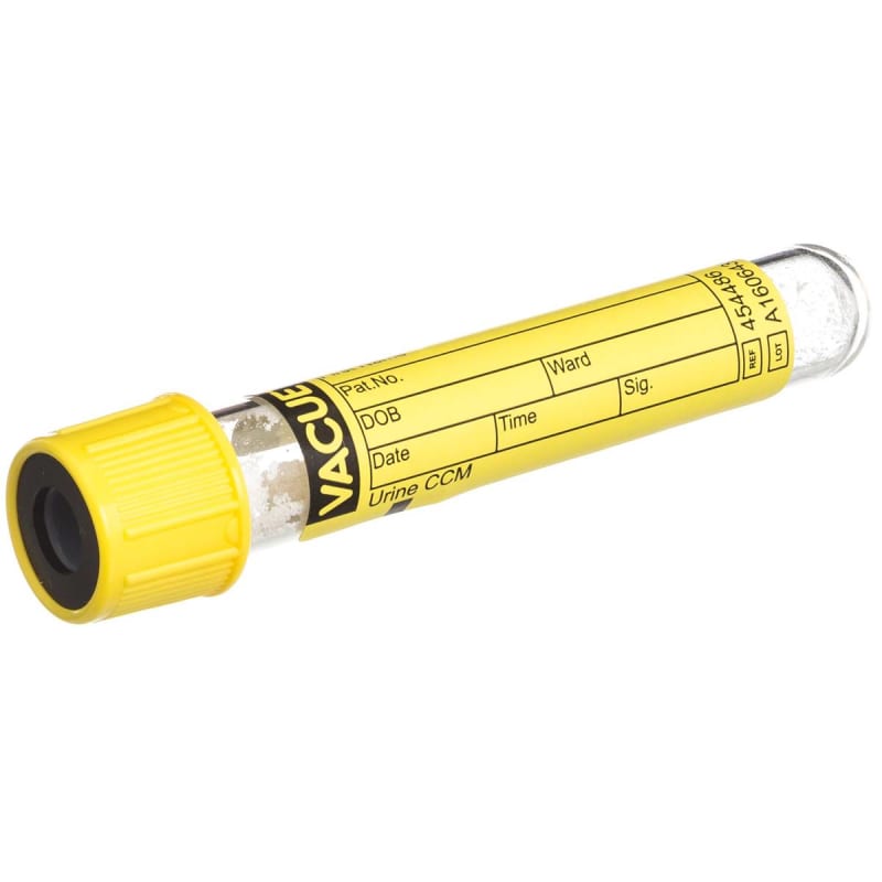 Greiner Bio-One VacuetteÂ® Urinalysis Tube, 4 mL, 13 x 75 mm