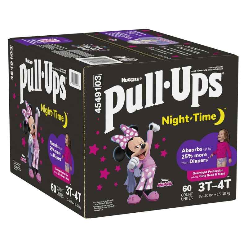 Kimberly Clark HuggiesÂ® Pull-UpsÂ® Night-TimeÂ® Training Pants, 3T to 4T