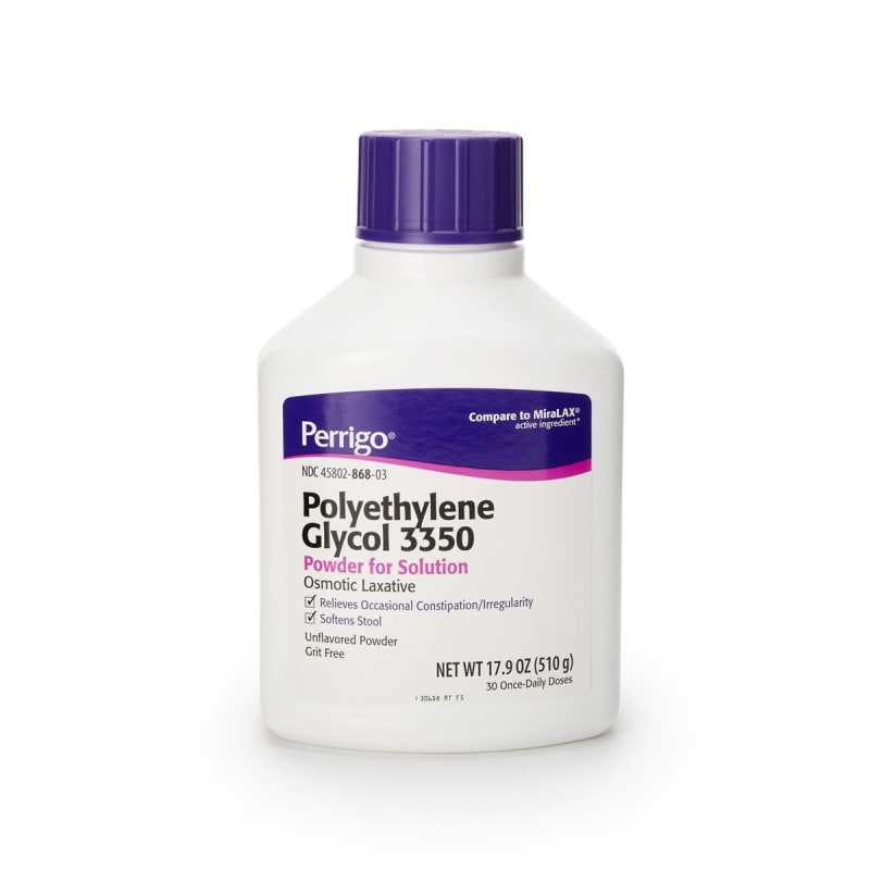 Padagis US LLC Perrigo Polyethylene Glycol Cathartic / Laxative