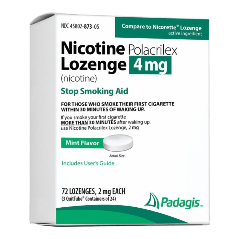 Perrigo Company PadagisÂ® Stop Smoking Aid Lozenges 4 mg Mint