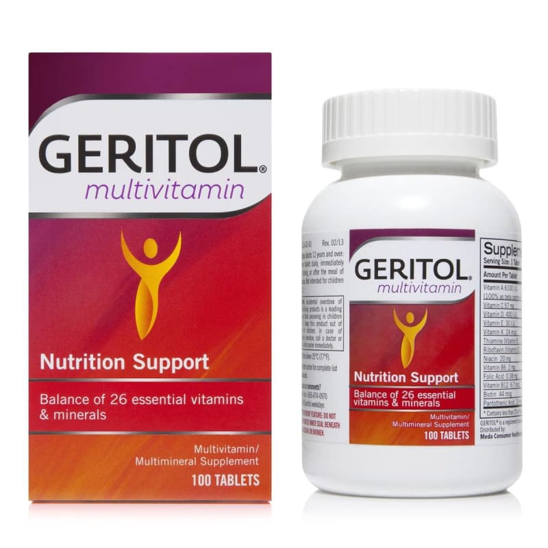 Meda Consumer Healthcare GeritolÂ® Vitamin A / Ascorbic Acid Multivitamin Supplement