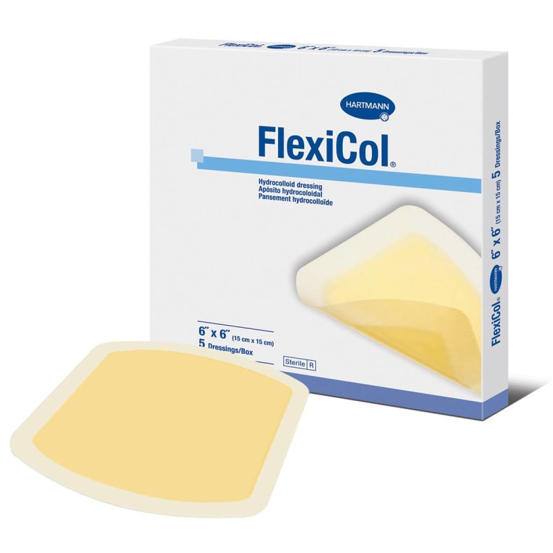 Hartmann FlexiColÂ® Hydrocolloid Dressing, 6 x 6 Inch
