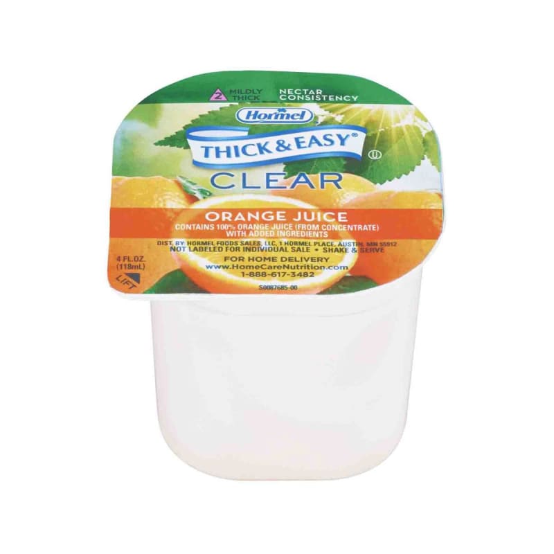 Lyons Magnus LLC Thick & EasyÂ® Clear Honey Consistency Orange Thickened Beverage, 4-ounce Cup
