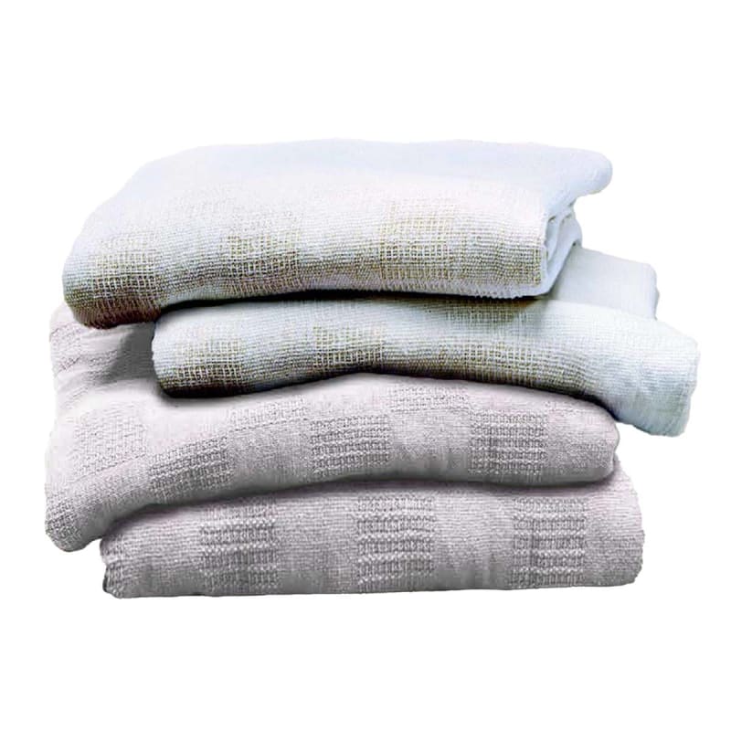 Hospitex/Encompass Group Leno White Thermal Blanket, 66 x 90 Inch