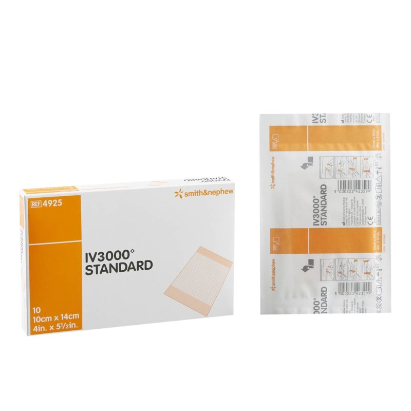 Smith & Nephew IV3000â„¢ Catheter Securement Dressing, 4 x 5 Inch
