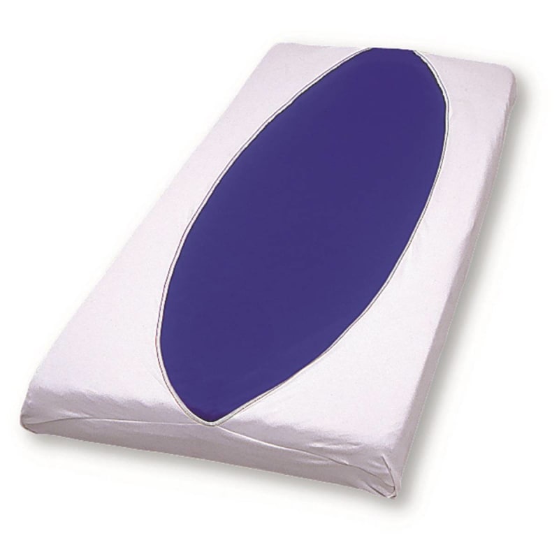 Hospitex/Encompass Group Bed Sheet UltrKnitâ„¢ Fitted 36 W X 84 L X 8 D Inch White / Green Hem Cotton / Polyester Reusable