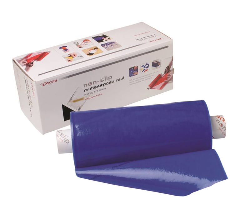 Fabrication Enterprises DycemÂ® Non-Slip Material Roll, Blue, 8 Inches x 10 Yards