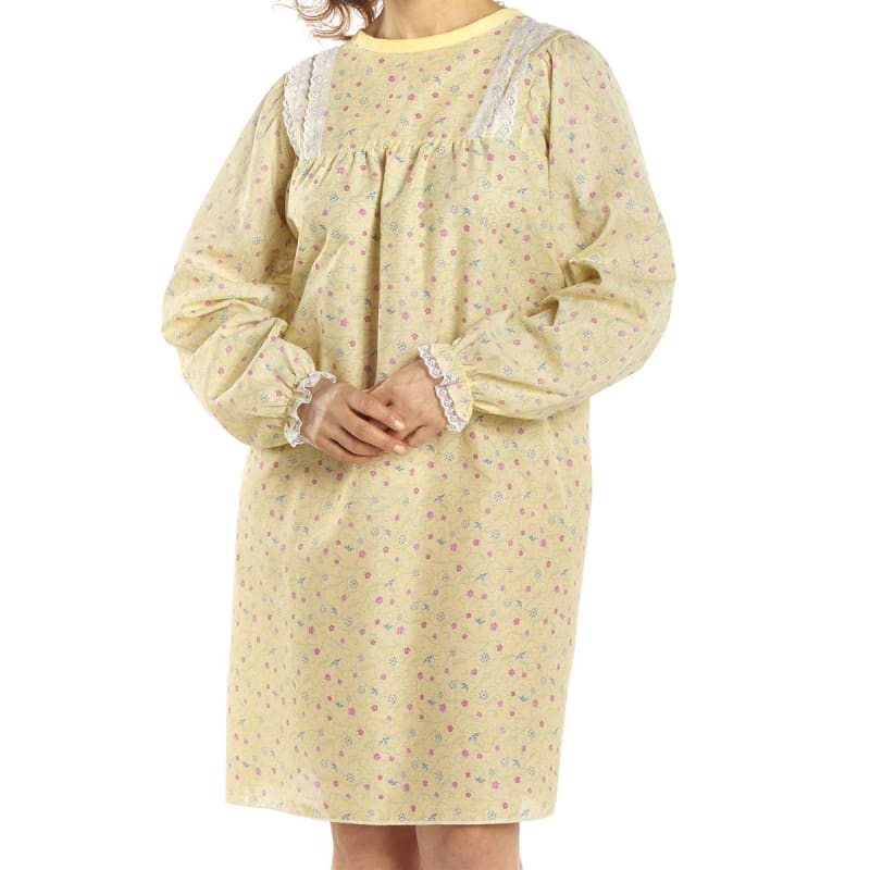 Salk Inc Snap Wrapâ„¢ Patient Exam Gown, Yellow Floral Print Salk Inc Snap Wrapâ„¢ Patient Exam Gown, Yellow Floral Print