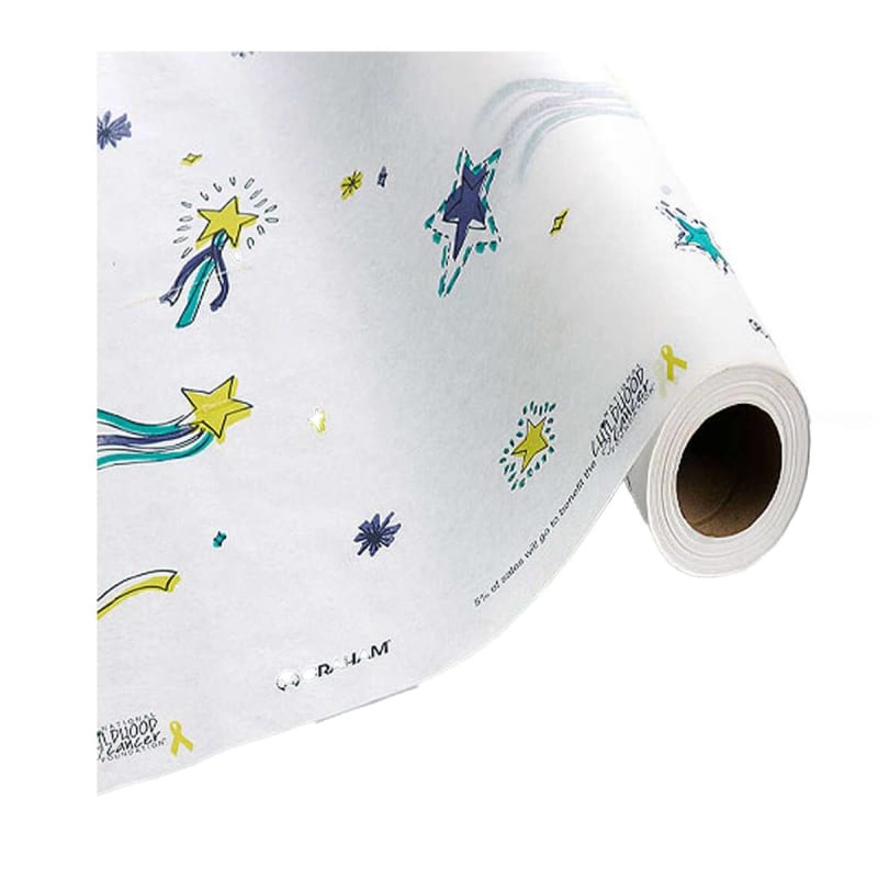 Graham Medical Products Stars of HopeÂ® Crepe Table Paper, 21 Inch x 125 Foot, White