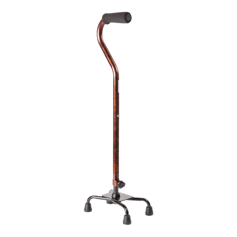Mabis Healthcare DMIÂ® Adjustable Quad Cane, Copper Swirl