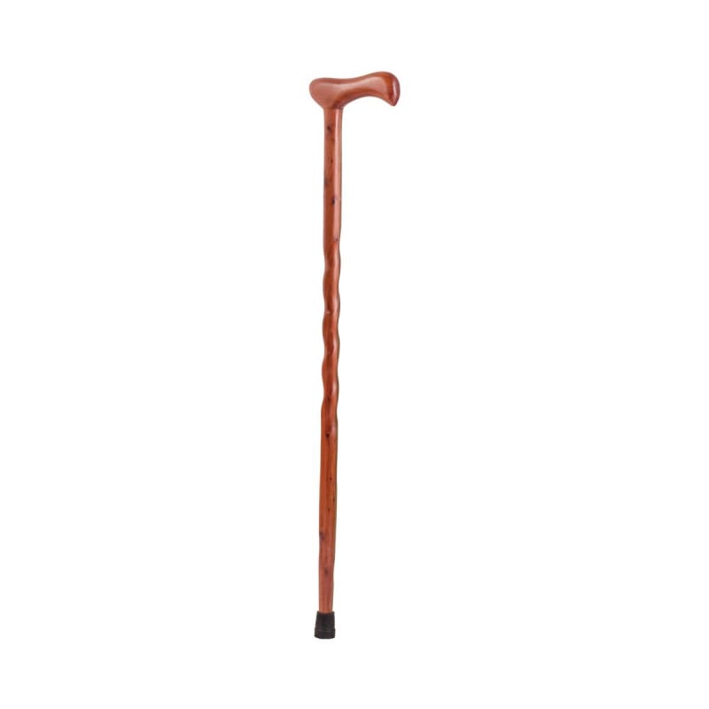 Mabis Healthcare Brazosâ„¢ Twisted Red Cedar Cane with T-Handle, 37-Inch Height