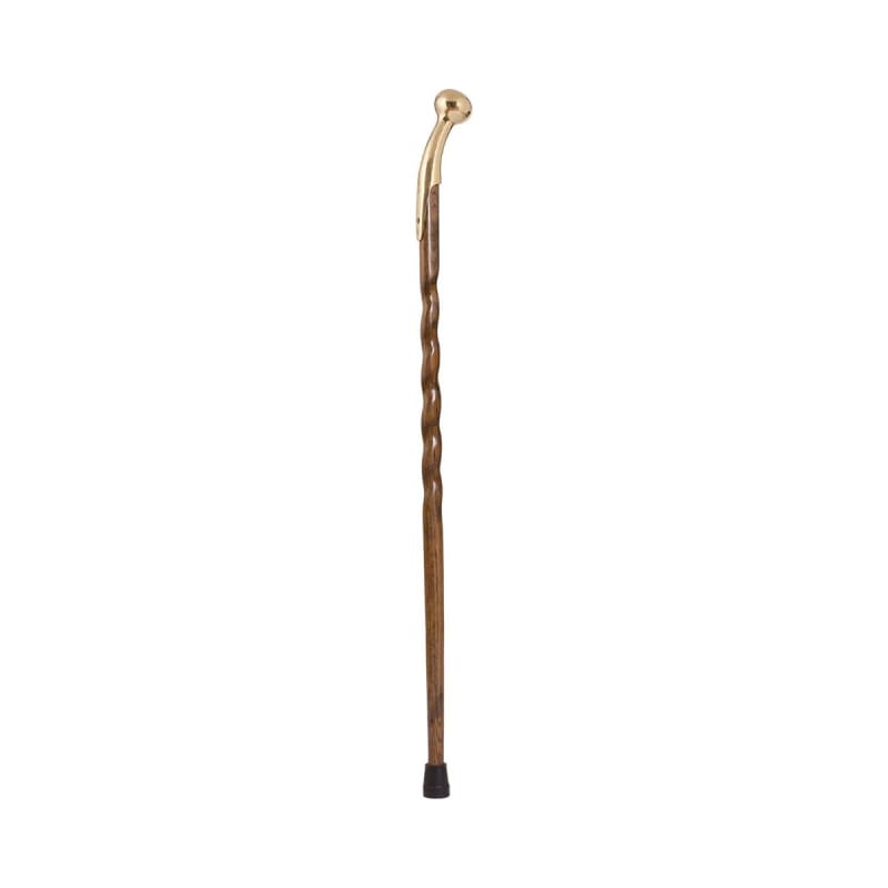 Mabis Healthcare Brazosâ„¢ Twisted Oak Cane, 37-Inch Height, Brown