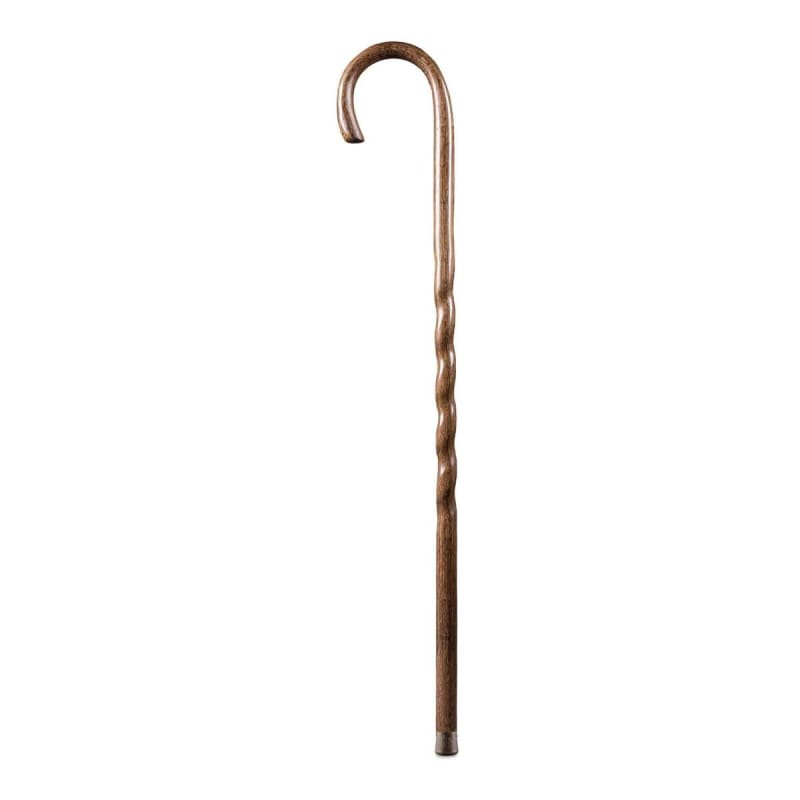 Mabis Healthcare Brazosâ„¢ Twisted Oak Traditional Handcrafted Walking Cane, 37-Inch