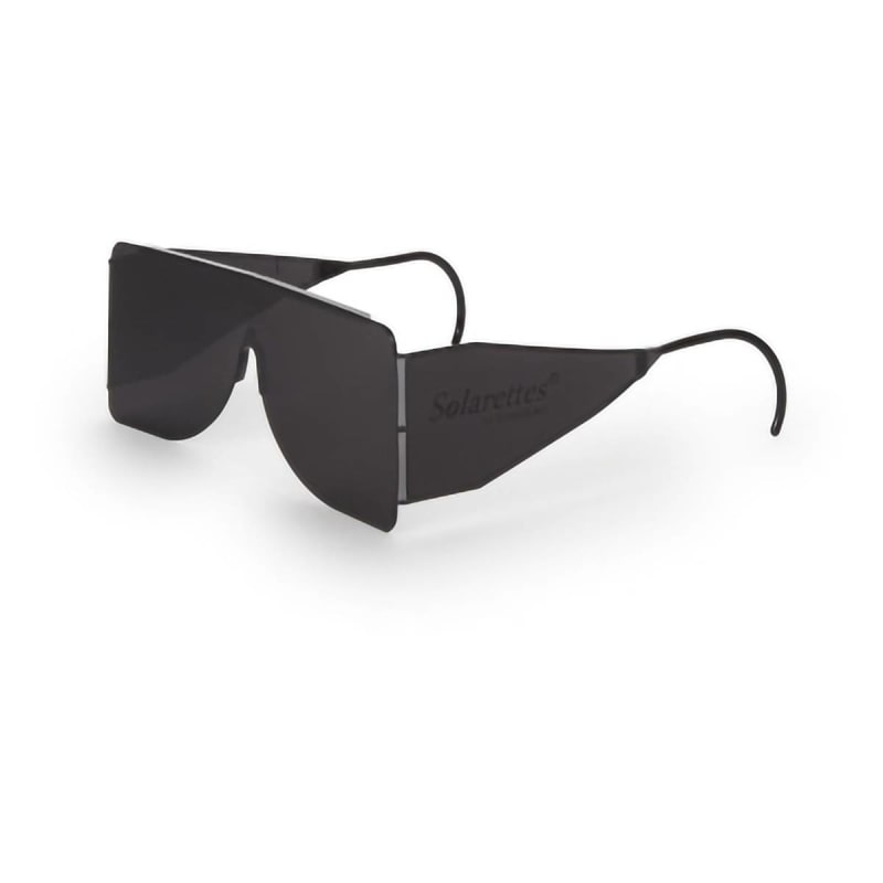 Dioptics Post Mydriatic Glasses Solarettes® Side Shield Uncoated Smoke Tint Plastic Lens Black Frame Over Ear One Size Fits Most Dioptics Post Mydriatic Glasses Solarettes® Side Shield Uncoated Smoke Tint Plastic Lens Black Frame Over Ear One Size Fits Most