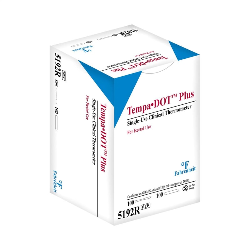 Medical Indicators 3Mâ„¢ TempaÂ·DOTâ„¢ Plus Rectal Thermometer with Sheath