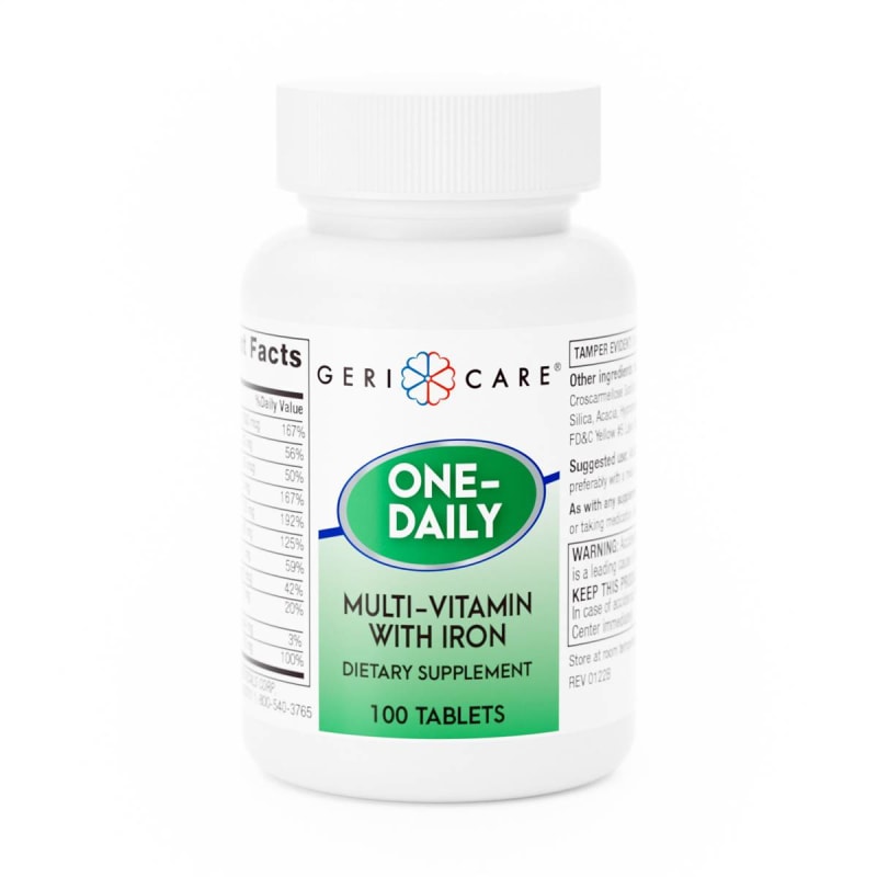 Geri-CareÂ® One-Daily Multivitamin Supplement with Iron Tablets