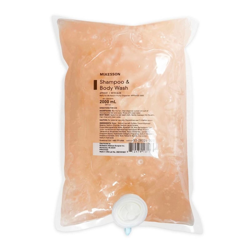 McKesson Shampoo and Body Wash, 2,000 mL Dispenser Refill Bag