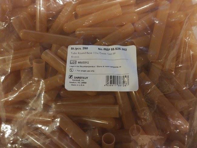 Sarstedt Microvette® Storage and/or Transport Tube Plain 5 mL Without Closure Polypropylene Tube Sarstedt Microvette® Storage and/or Transport Tube Plain 5 mL Without Closure Polypropylene Tube