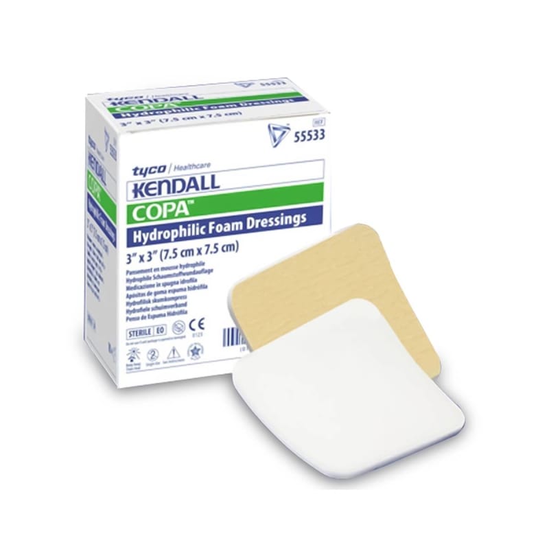 Cardinal Kendallâ„¢ Adhesive without Border Foam Dressing, 3 x 3 Inch