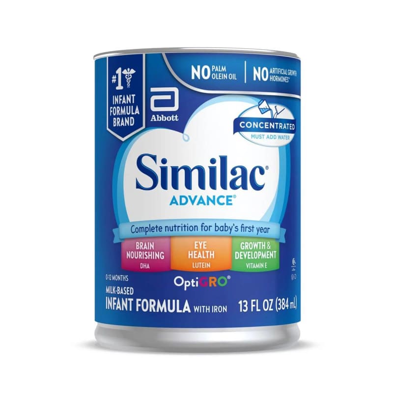 Abbott Nutrition SimilacÂ® AdvanceÂ® Liquid Concentrate Infant Formula, 13-ounce can