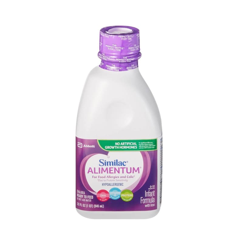 Abbott Nutrition SimilacÂ® AlimentumÂ® Ready to Use Infant Formula, 1-quart bottle