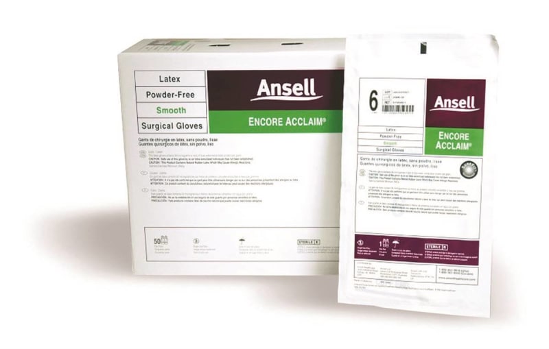 Ansell Encore® Latex Acclaim Surgical Glove, Size 6.5, Ivory Ansell Encore® Latex Acclaim Surgical Glove, Size 6.5, Ivory