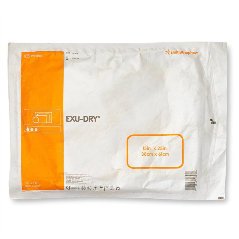 Smith & Nephew Exu-Dry Anti-Shear Super Absorbent Dressing, 15 x 24 Inch