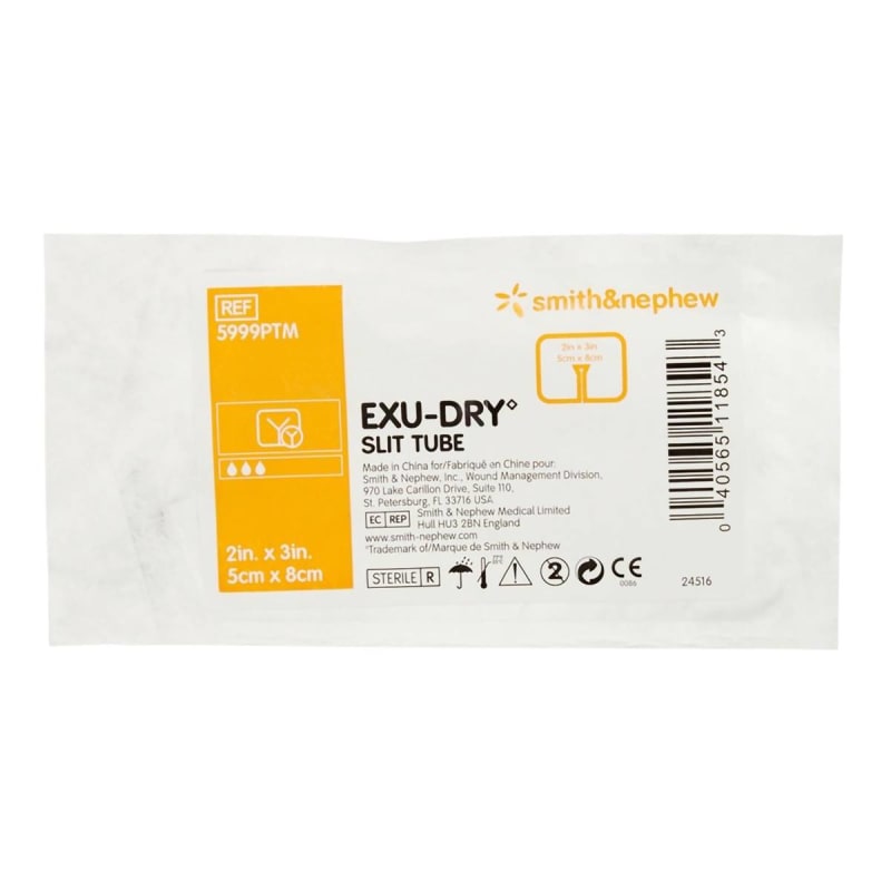 Smith & Nephew Exu-Dry Slit Tube Wound Dressing, 2 x 3 inch