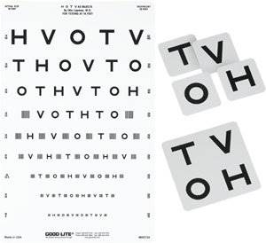 Good-LiteÂ® Eye Chart, Sloan Letter, Acuity Test