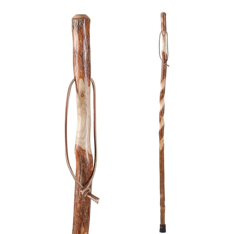 Mabis Healthcare Brazosâ„¢ Sassafras Rustic Walking Stick, 58-Inch