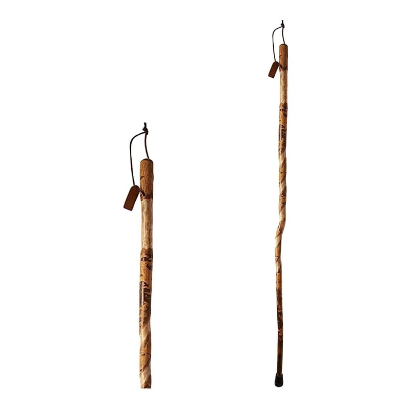 Mabis Healthcare Brazosâ„¢ Twisted Assorted Hardwood Rustic Walking Stick, 55-Inch