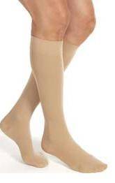 BSN Medical Compression Stocking JobstÂ® Activa Sheer Knee high Medium Black Closed Toe