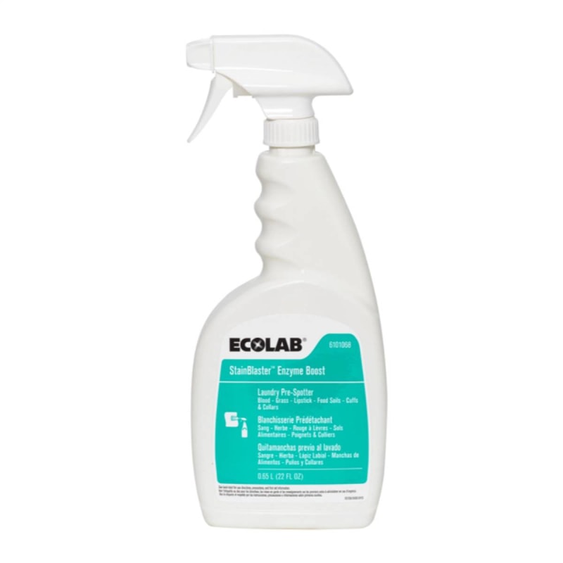 Ecolab StainBlasterâ„¢ Enzyme Boost Laundry Pre-Spotter, 22-ounce Spray Bottle Ecolab StainBlasterâ„¢ Enzyme Boost Laundry Pre-Spotter, 22-ounce Spray Bottle